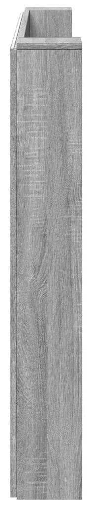 Fejtámla polcokkal Szürke Sonoma 180 x 16,5 x 103,5 cm Faanyag