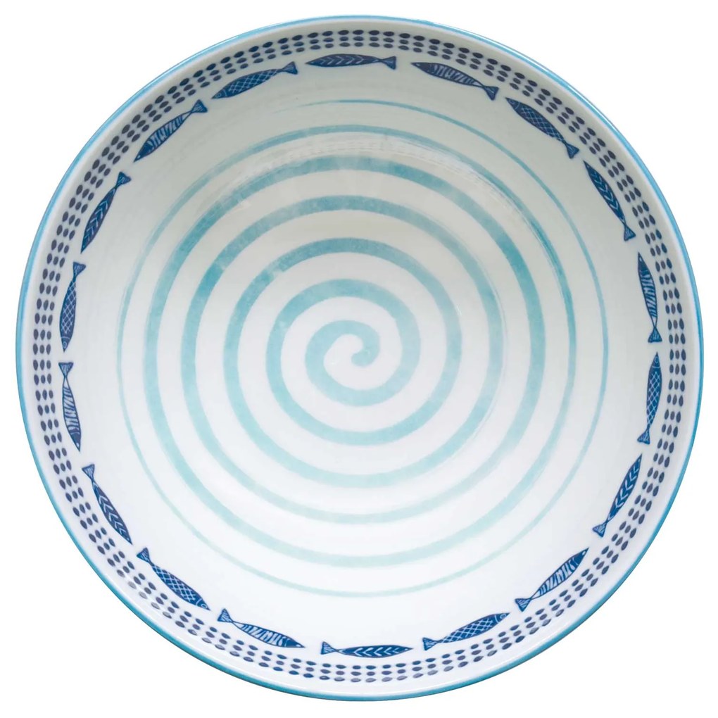 Porcelán halmintás müzlis tál 17,5 cm Sea Shore