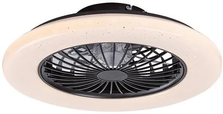 RÁBLAUX 71329 DALFON2 Ventilátoros lámpa Fekete IP20