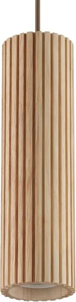 Brilliant - LAKEWOOD kábeles függeszték 1xGU10/10W/230V, Ø 10 cm, barna