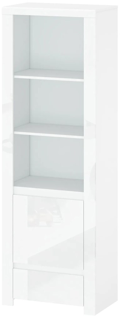 Regál Leona 1D1S (fényes fehér). 1053006