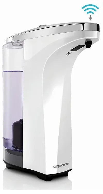 Érintésmentes szappanadagoló 237 ml, fehér