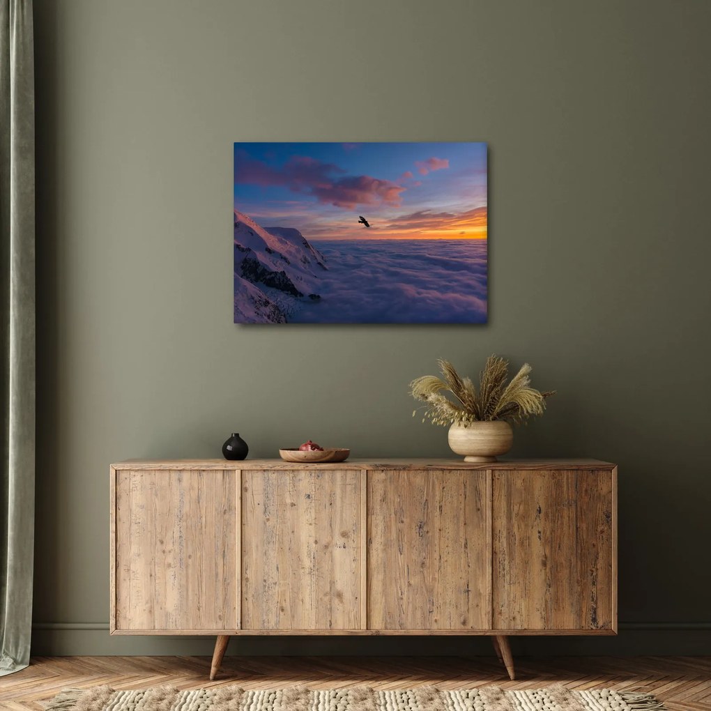 Kép naplementekor, Mt. blanc (70x50 cm)