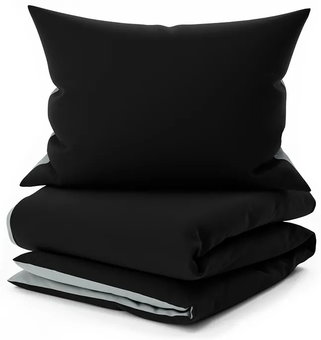 MONOCHROMATIC szürke pamut ágyneműhuzat Ágyneműhuzat mérete: 70 x 90 cm | 140 x 200 cm