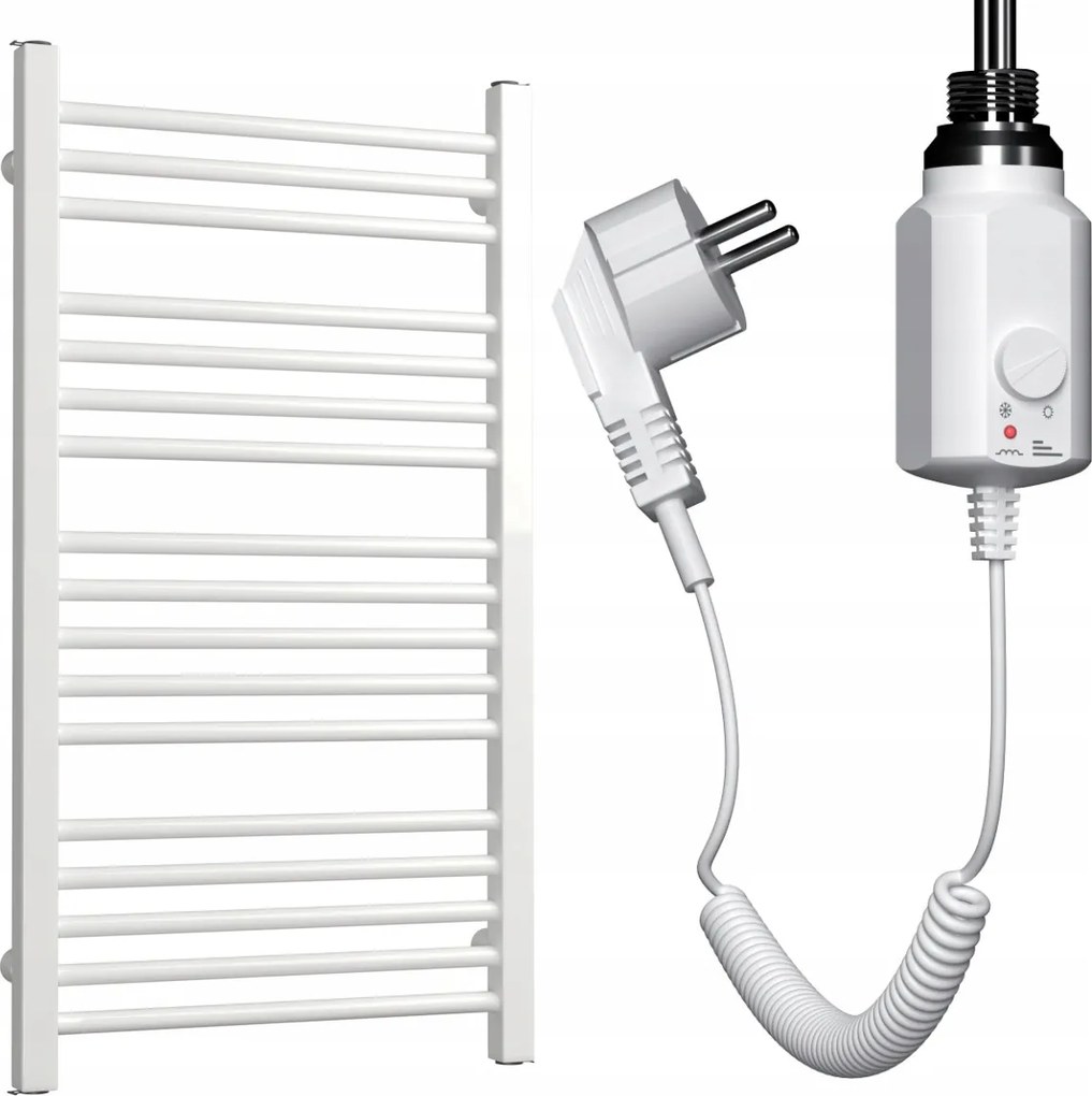 Elektromos Létrás Fűtőtest 1120/550 Fehér Fényes 300W Fehér Fűtőpatron