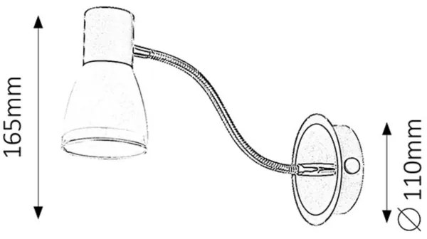 Rabalux 5975 - Spotlámpa ATI E14/15W