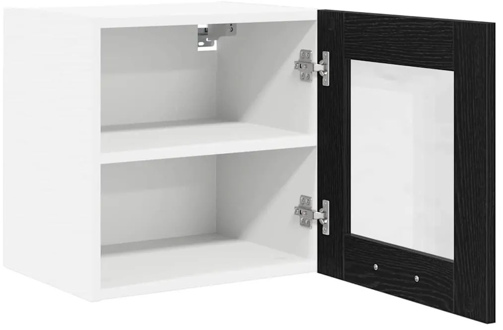 Függő szekrény Riga 2 pcs Fekete tölgy 40 x 31 x 40 cm Faanyag