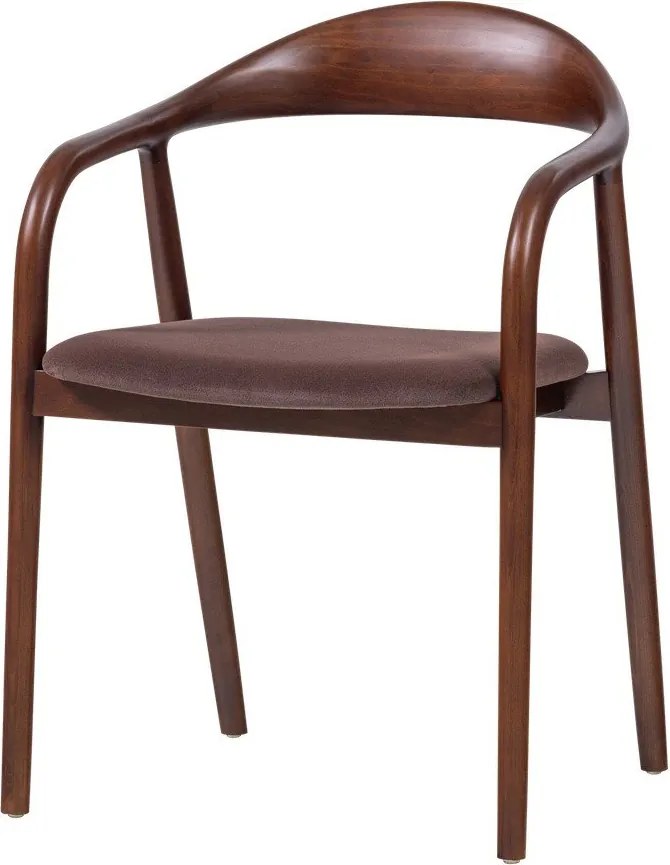 Barna bükkfa karfás étkezőszék Bran – WOOOD