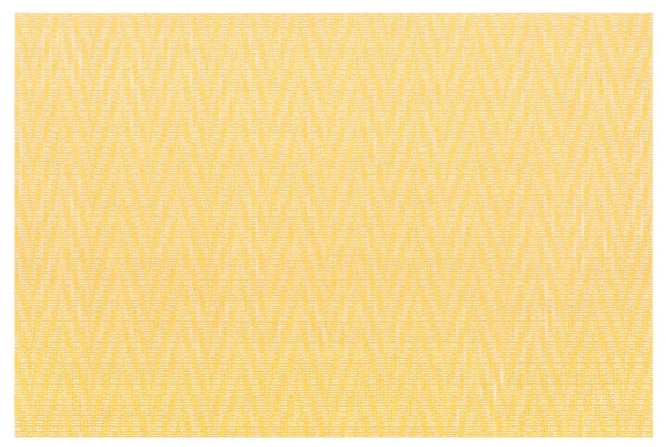Chevron sárga tányéralátét, 45 x 30 cm - Tiseco Home Studio
