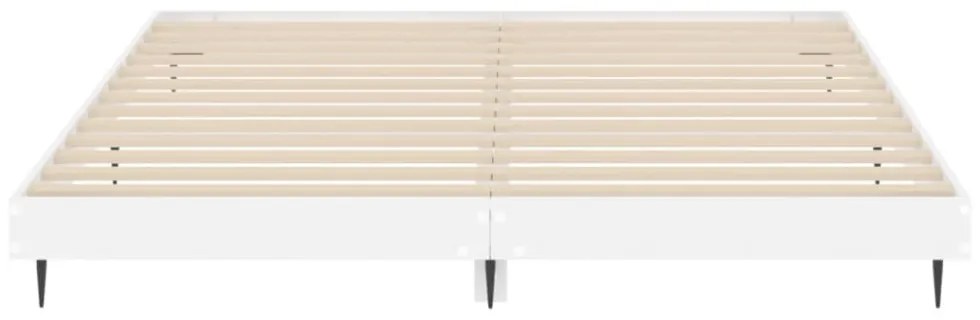 vidaXL magasfényű fehér szerelt fa ágykeret 180 x 200 cm