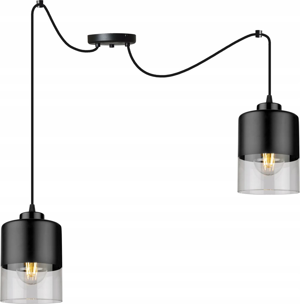 Mennyezeti Lámpa Lógó Csillár Pók Üveg Fekete Konyha Nappali