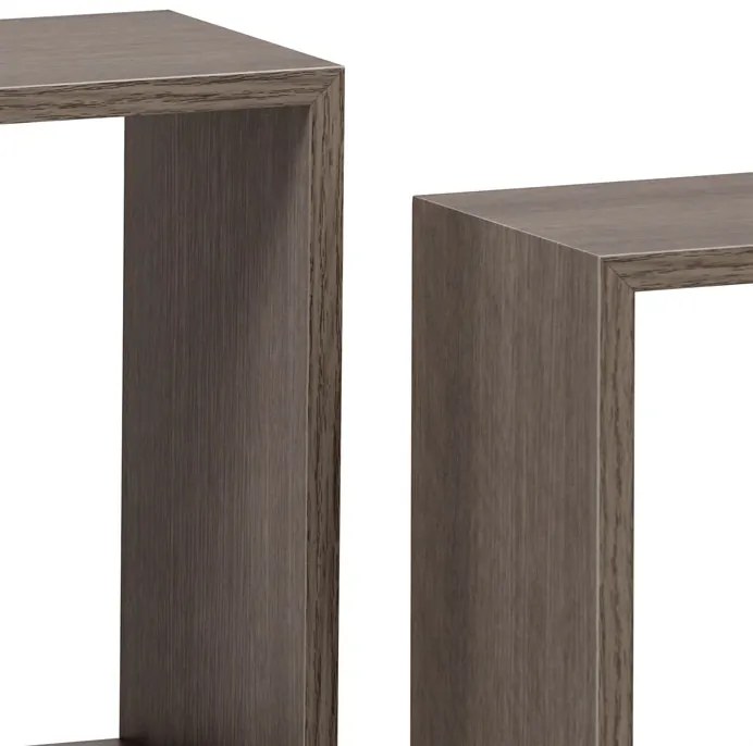 P-008 Lebegő polc Szett Sonoma Tölgy Színben