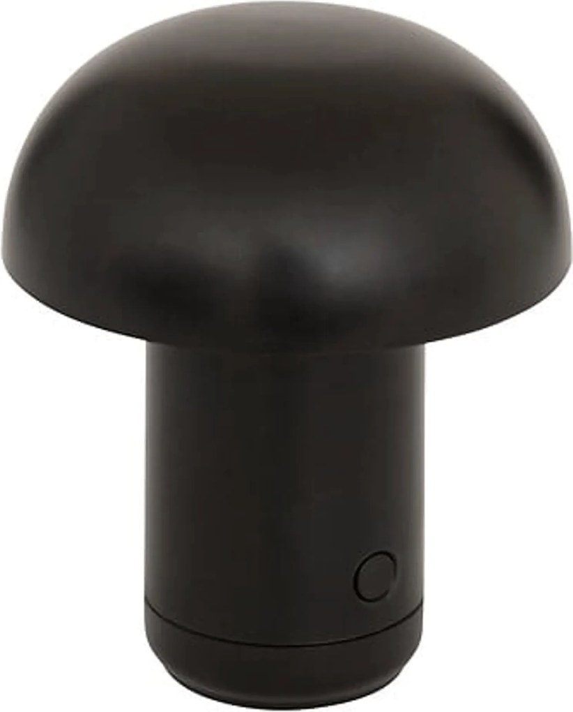 LED asztali lámpa FUNGHI 11,2 cm, fekete