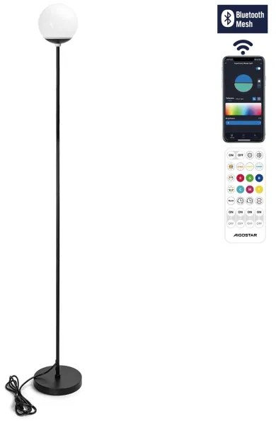 Aigostar - LED RGBW Állólámpa MESH LED/8W/230V + távirányító