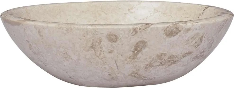 vidaXL krémszínű márvány mosdókagyló 53 x 40 x 15 cm