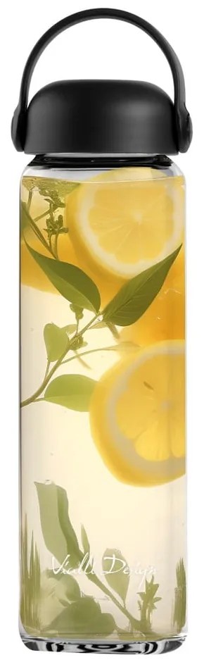 Fekete üveg ivópalack 540 ml Fuori – Vialli Design