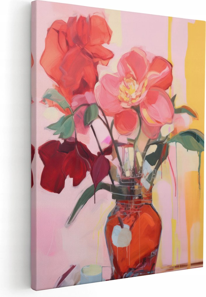 Csendélet Kép Nappaliba, Olajfestmény Vásznon, Festmények 50x70 cm