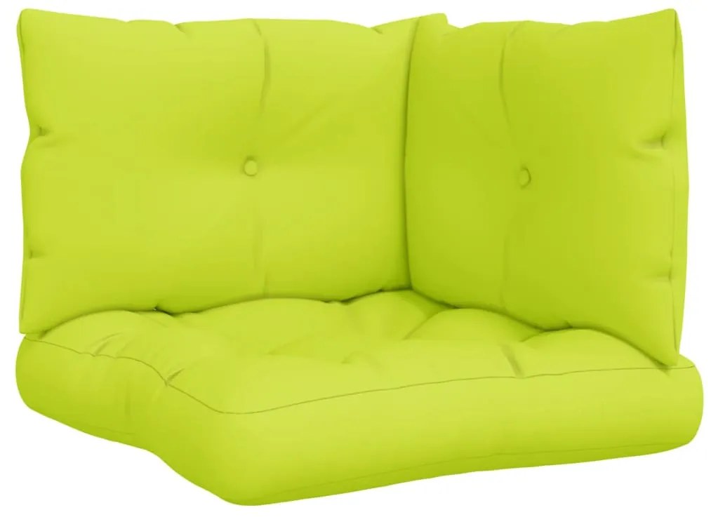 3 db élénkzöld szövet raklappárna