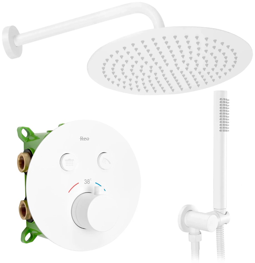 rejtett Zuhanyszett Rea LUNGO MILER WHITE Matt BOX