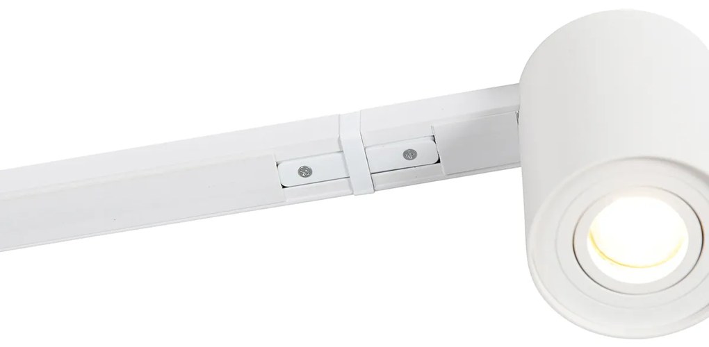 Modern fehér sínrendszer 5 spotlámpával, 1 fázisú - Rondoo Up