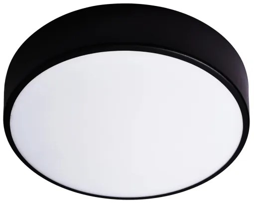 Fürdőszobai mennyezeti lámpa érzékelővel CLEO 3xE27/24W/230V átmérő 40 cm fekete IP54