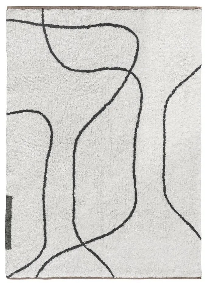 Elefántcsont színű mosható pamut szőnyeg 100x140 cm Shadow – Mette Ditmer Denmark