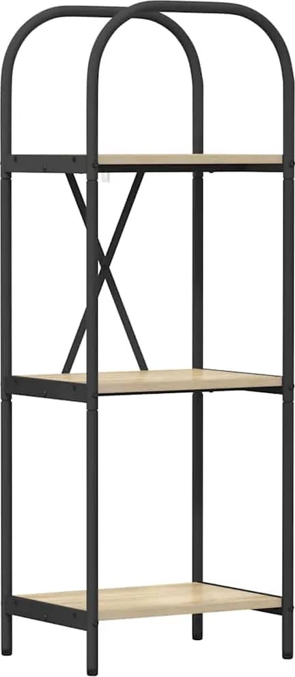 vidaXL Könyvespolc Sonoma tölgy 40 x 30 x 109 cm Faanyag