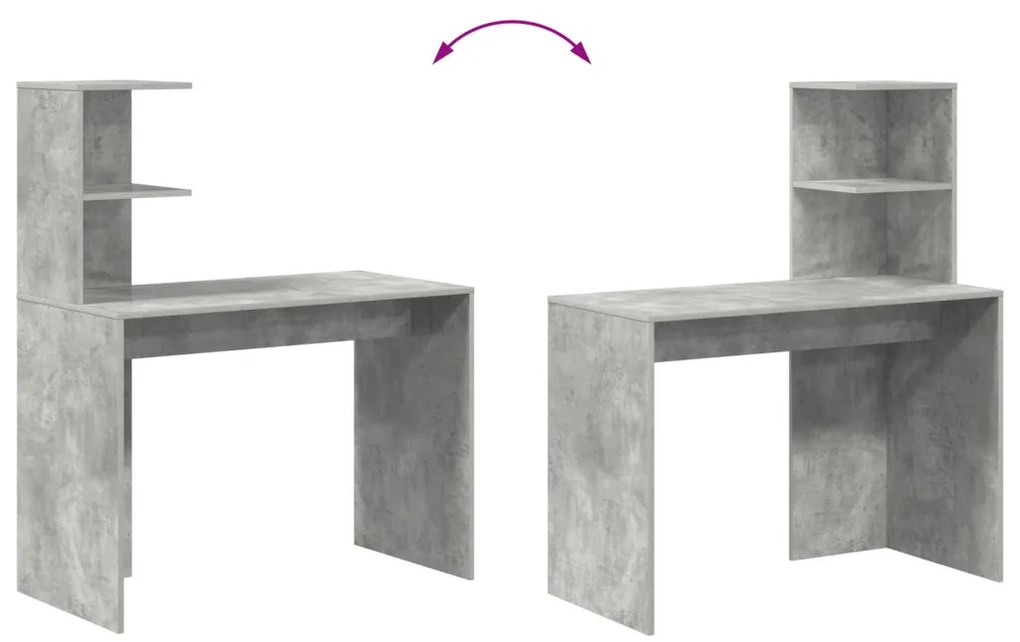Beton szürke íróasztal Beton szürke