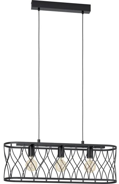Eglo 43554 - Csillár zsinóron GILTSPUR 3xE27/40W/230V