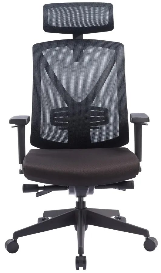 MARCELL BLACK nagy teherbírású ergonomikus szék
