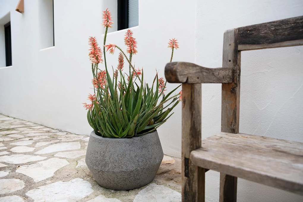 Harley Low virágcserép, szürke diorit, többféle méretben - Pottery Pots méret: S - ⌀ 36, óra. 21,5 cm