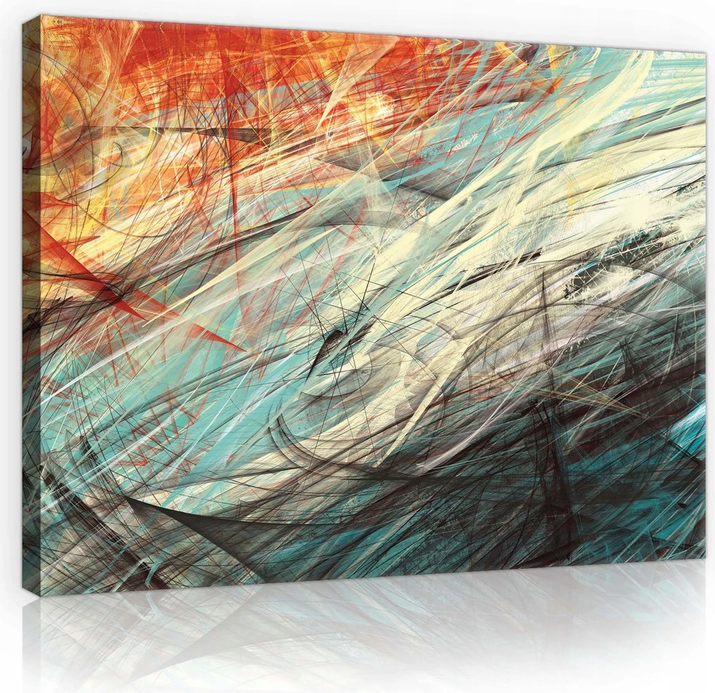 Vászonkép 80x60 A színek energiája Élettel és pozitív energiával teli absztrakt