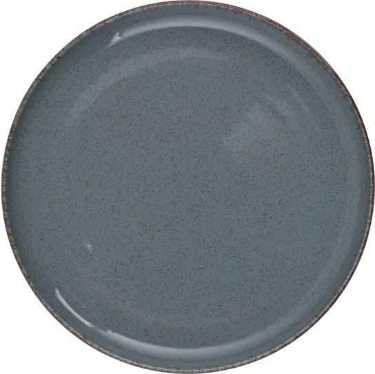 Tányérkészlet porcelán, kék, 18 darabos