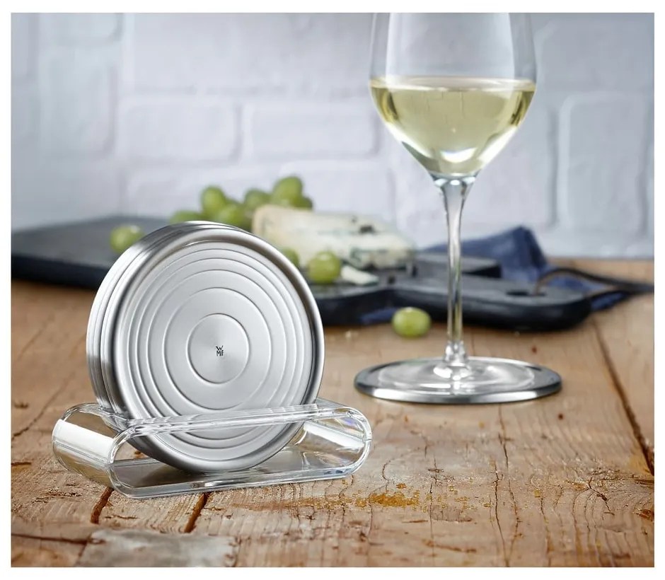 Loft Bar 6 db poháralátét, műanyag állványban - WMF