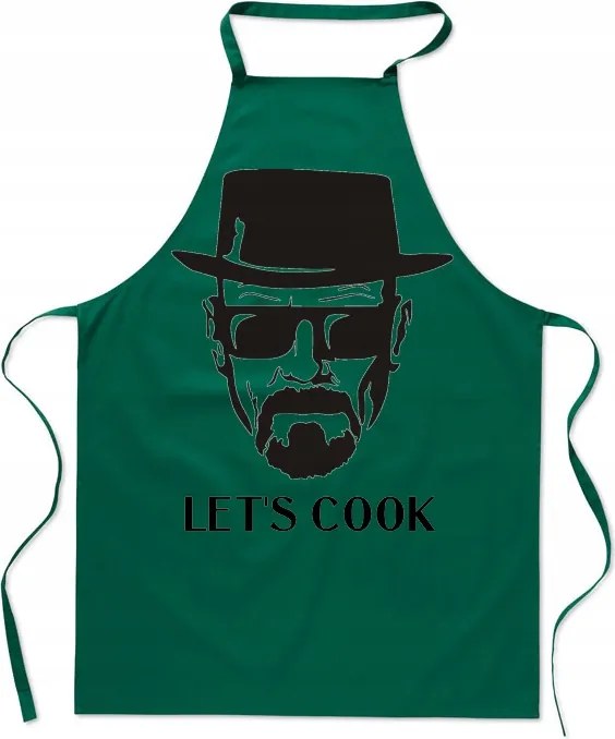 Konyhai kötény Let's Cook Divatos Ajándék Nyomtatás Szakácsnak