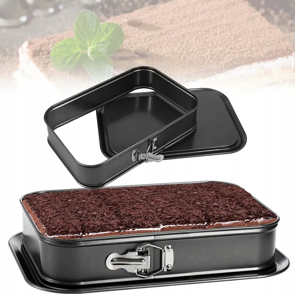 Sütőforma Tortaforma téglalap alakú levehető alj 35,4 x 24cm