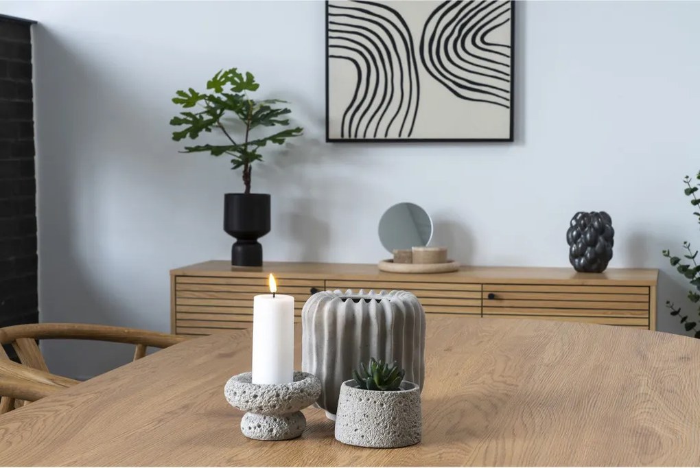 Tárolóedény fedéllel, travertin, natúr ø10x6,5 cm