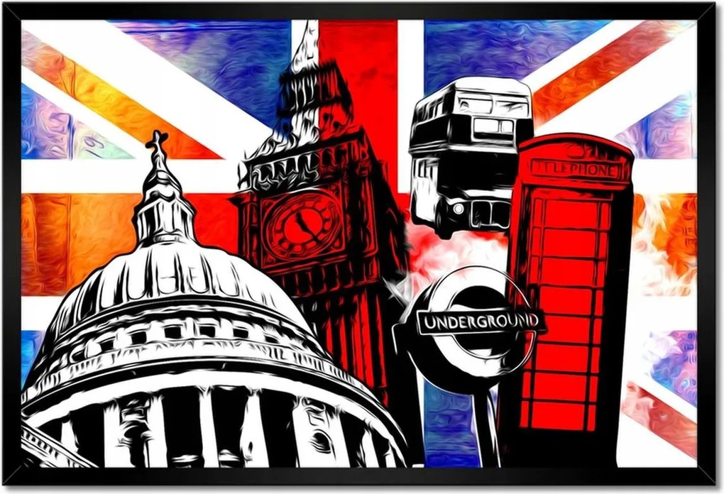 Poszterek keretben 60x40 London