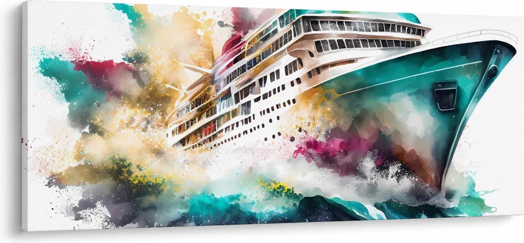 Kép - Akvarell tenger (120x50 cm)