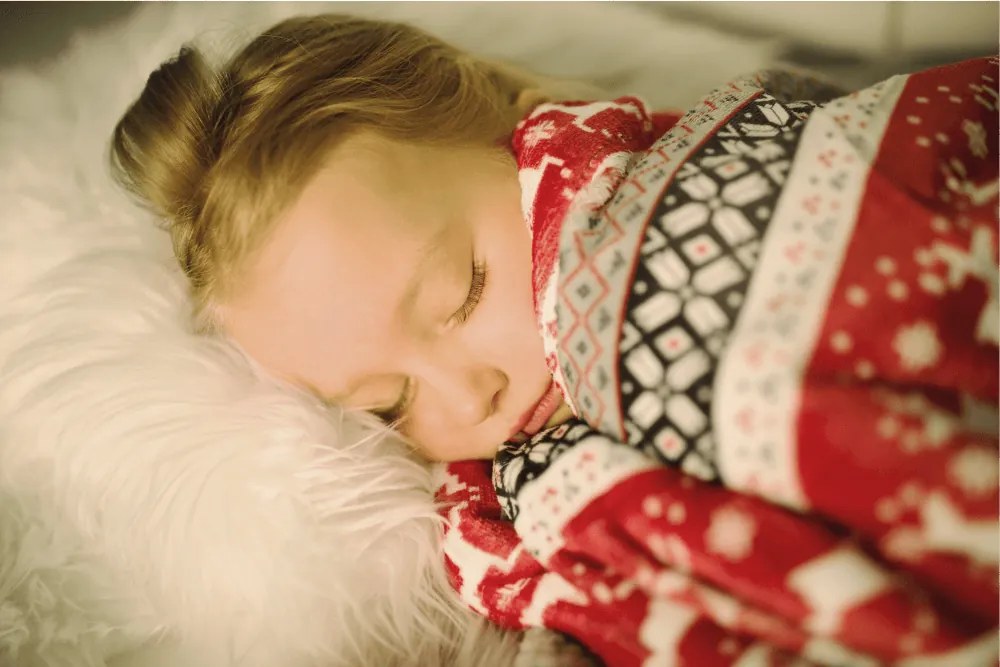 Kétoldalas bárány takaró, téli motívum, 150x200, RENIFE