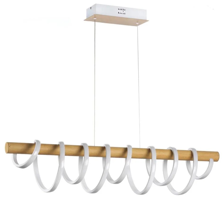 ONLI - LED Csillár zsinóron NILO LED/70W/230V 4000K barna/fehér