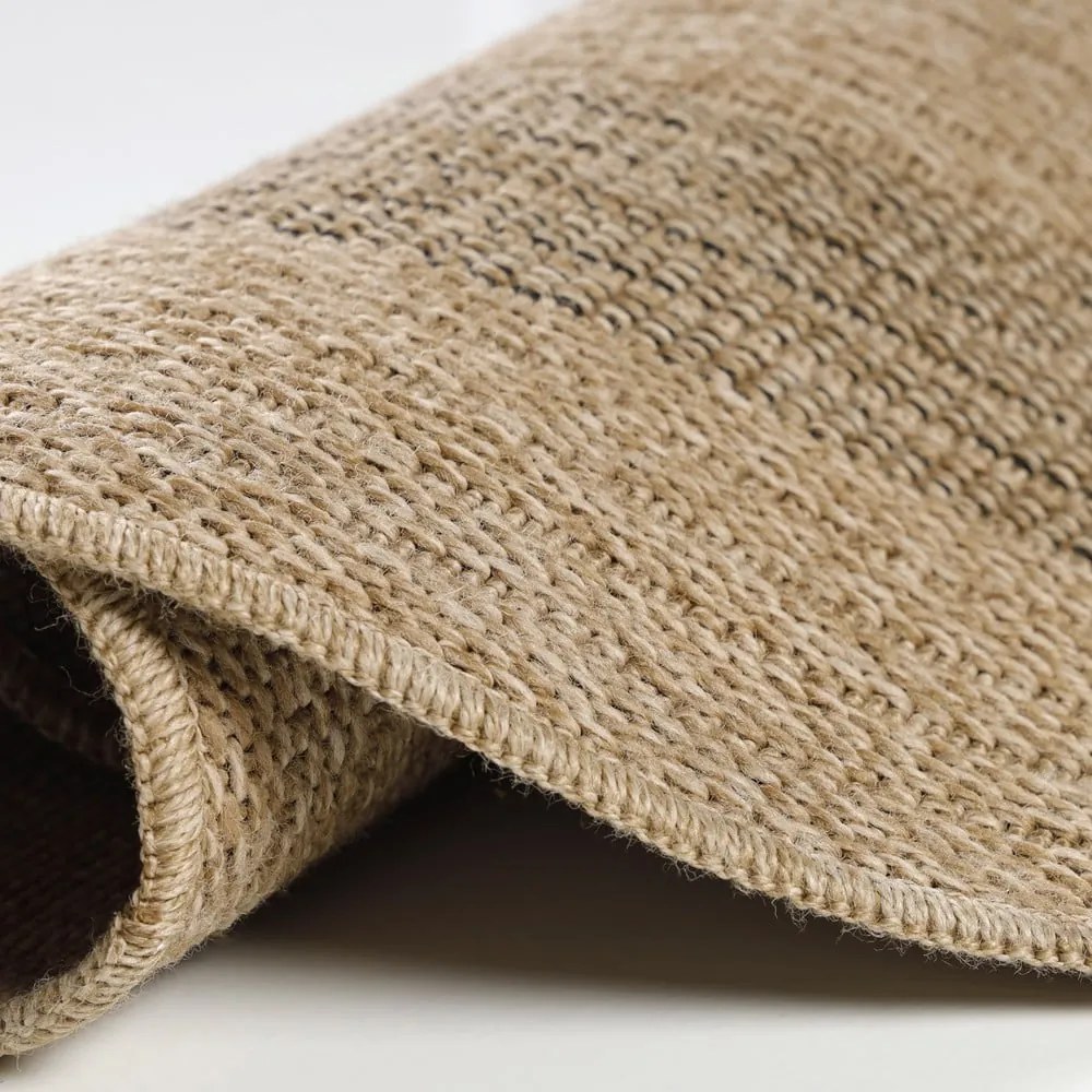 Fekete-bézs kerek kültéri szőnyeg ø 80 cm Comilla – Ayyildiz Carpets