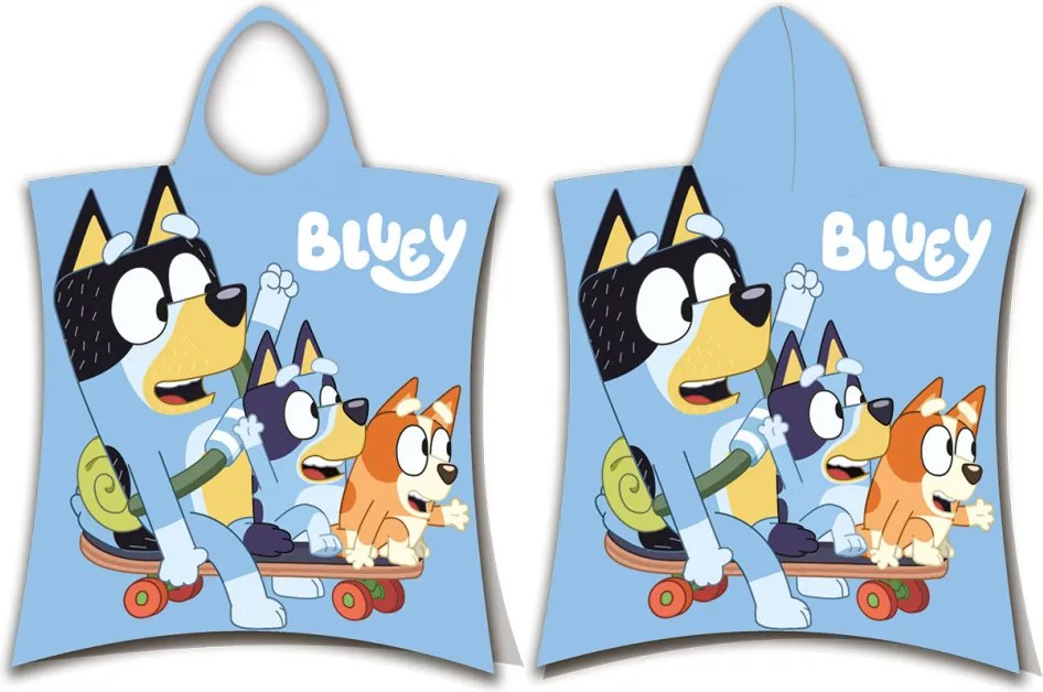 Bluey Skate strand törölköző poncsó 50x115cm