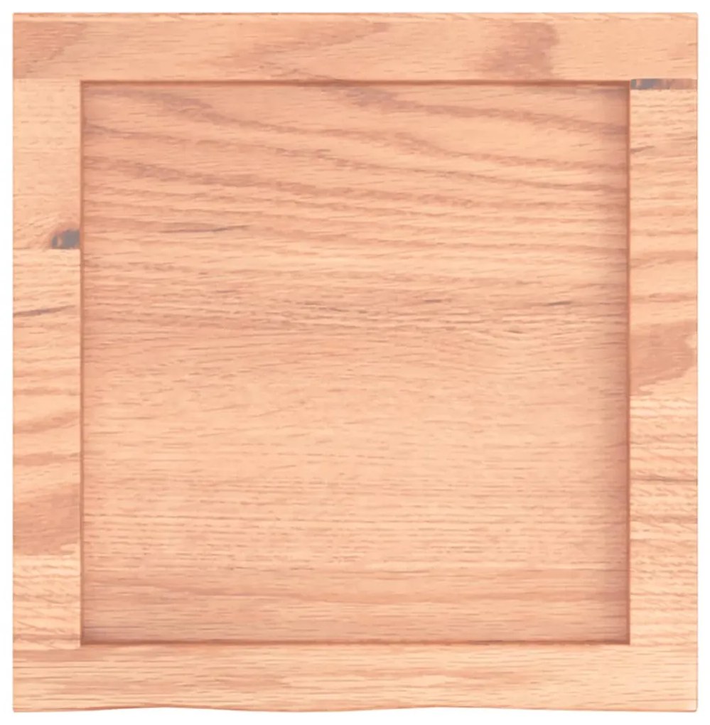 világosbarna kezelt tömör tölgyfa fali polc 40x40x(2-4) cm