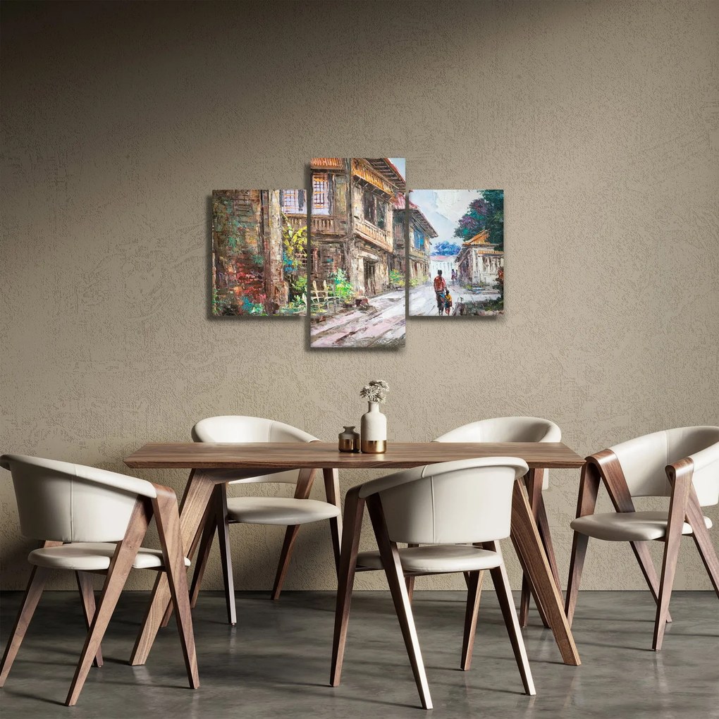 Fülöp-szigeteki falu képe, Ázsia (90x60 cm)