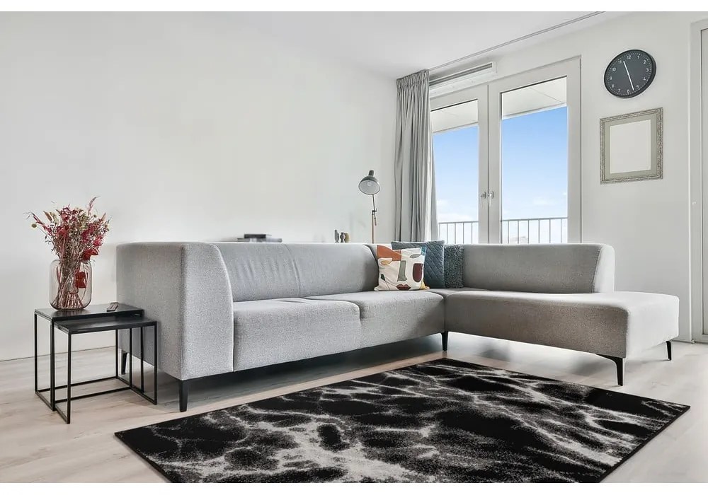 Fekete-fehér szőnyeg 80x120 cm Avanti – FD