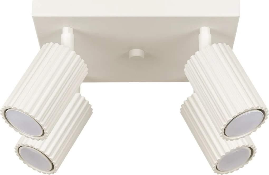 Mennyezeti lámpa Reflektor Tuba Spot 4x GU10 Bézs Karbon 1602 Sollux