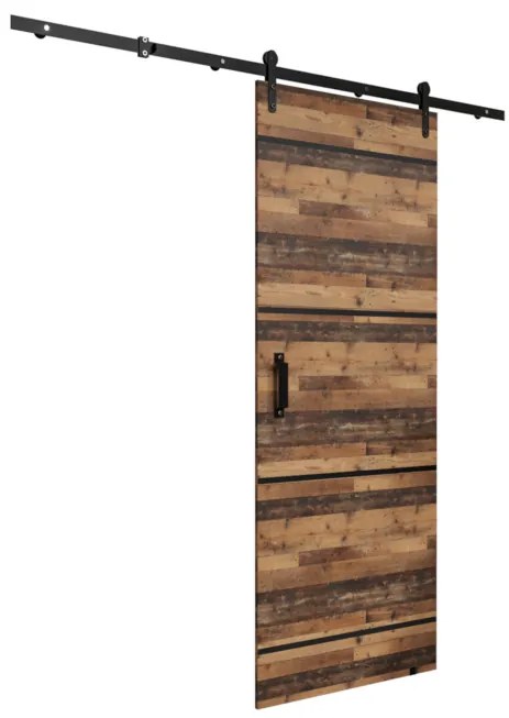 LIKO IV tolóajtó + Halk zárórendszer, 90x204, arany kraft tölgy