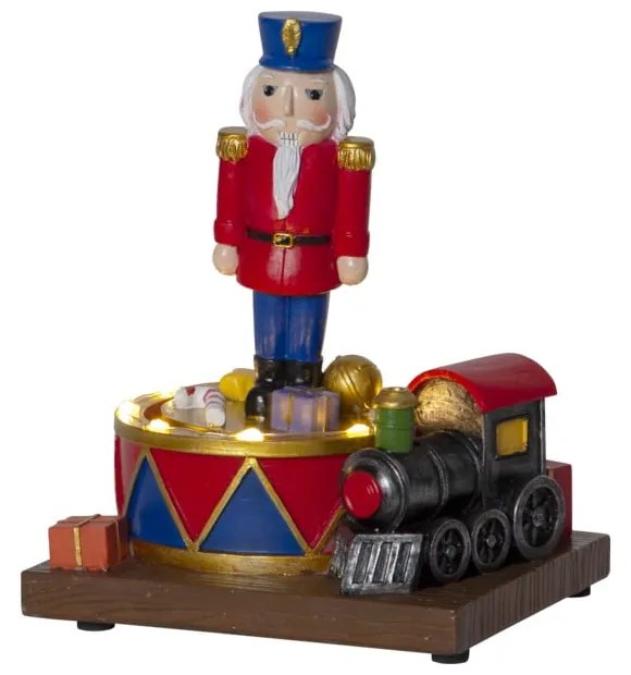 Nutcracker karácsonyi világító LED dekoráció, magasság 16 cm - Star Trading