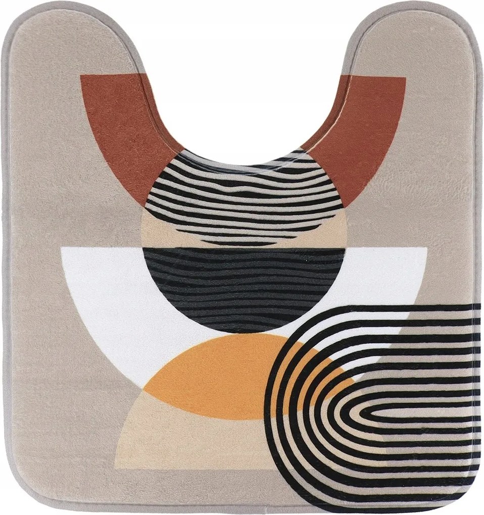 Csúszásgátló szőnyeg Wc alá kivágással Fürdőszobaszőnyeg 45x50